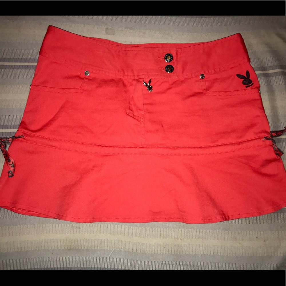Playboy jean skirt